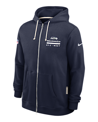 Мужское худи Seattle Seahawks Utility Player Sideline Nike Dri-FIT NFL Full-Zip Hoodie