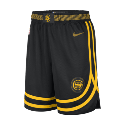 Golden State Warriors 2023/24 City Edition Nike Dri-FIT NBA Swingman Shorts für Herren