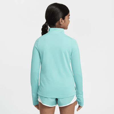 Maglia a manica lunga con zip a metà lunghezza Nike Dri-FIT – Ragazza