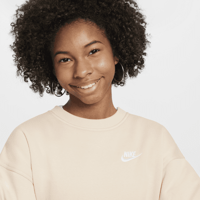 Oversized Nike Sportswear Club Fleece-sweatshirt til større børn