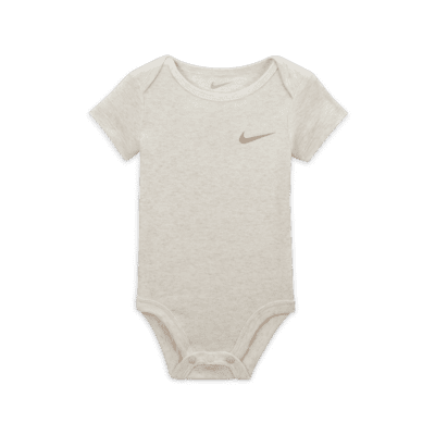 Nike Essentials Baby (0-9M) 3-Piece Bodysuit Set