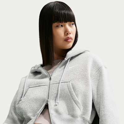 Nike Sportswear Phoenix Fleece Women's Loose Full-Zip Cropped Hoodie
