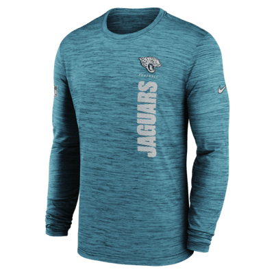 Jacksonville Jaguars Sideline Velocity Men's Nike Dri-FIT NFL Long-Sleeve T-Shirt