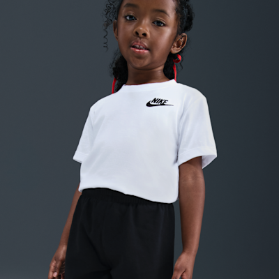Conjunto de dos piezas con shorts de tejido Knit para niños talla pequeña Nike