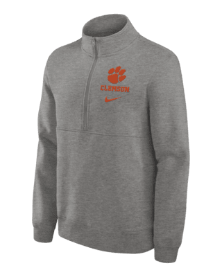 Мужские  Clemson Tigers Primetime Club Nike College 1/2-Zip Crew