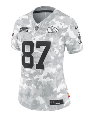 Женские джерси Travis Kelce Kansas City Chiefs Salute to Service Women’s Nike Dri-FIT NFL Limited Jersey