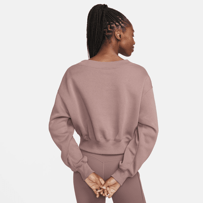 Nike Sportswear Phoenix Fleece Women's Cropped V-Neck Top