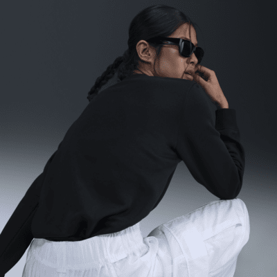 Sweatshirt med rund hals Nike Sportswear Club Fleece för kvinnor