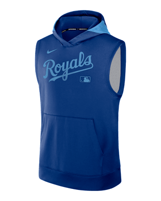 Мужское худи Kansas City Royals Authentic Collection Men’s Nike Dri-FIT MLB Sleeveless Pullover Hoodie