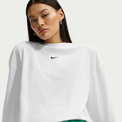 Playera de manga larga oversized para mujer Nike Sportswear