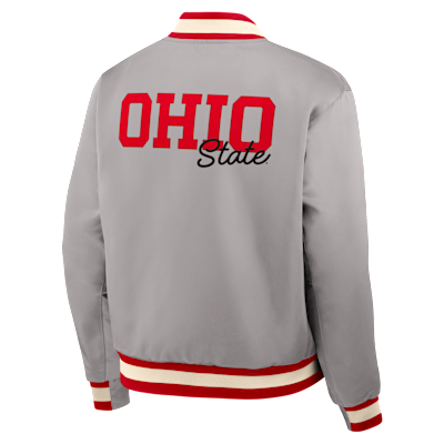Ohio State Legacy Men's Nike College Full-Snap Bomber Jacket