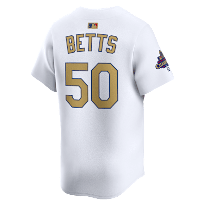 ムーキー ベッツ ロサンゼルス ドジャース 2024 ワールド シリーズ チャンピオンズ ゴールド メンズ ナイキ Dri-FIT ADV MLB リミテッド ユニフォーム