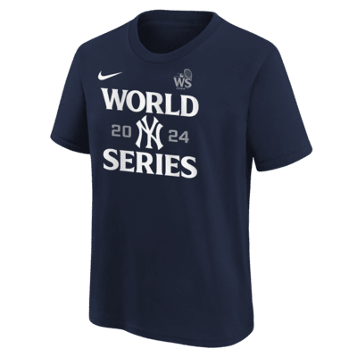 New York Yankees 2024 World Series Authentic Collection Big Kids' Nike MLB T-Shirt