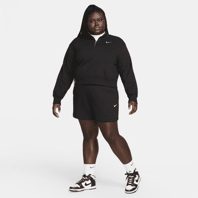 Shorts dal fit ampio a vita alta Nike Sportswear Phoenix Fleece (Plus size) – Donna