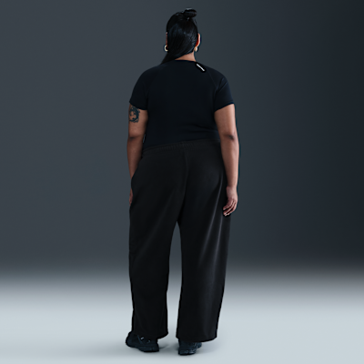 Nike Sportswear Club Fleece Women's Mid-Rise Wide Leg Cozy Pants (Plus Size)
