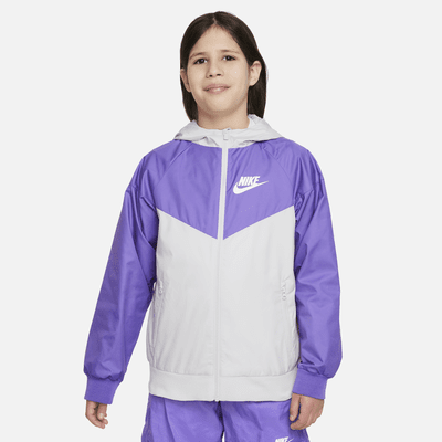 beskydning skak Mitt Nike Sportswear Windrunner Big Kids' (Boys') Loose Hip-Length Hooded Jacket.  Nike.com
