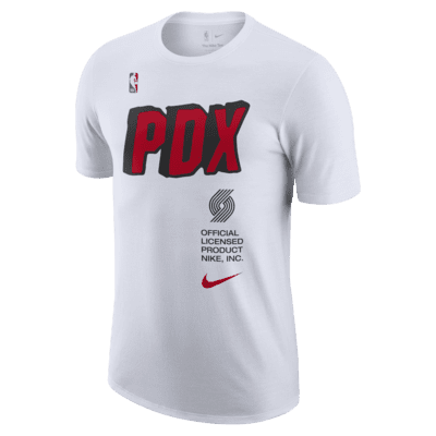 Nike Men's Portland Trail Blazers Red Logo T-Shirt, Medium