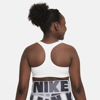 Brassière de sport Nike Swoosh pour Fille plus âgée (taille élargie)