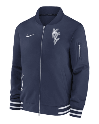 Мужская куртка Kansas City Royals Authentic Collection City Connect Game Time Nike MLB Full-Zip Bomber