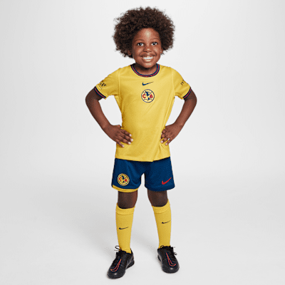 Kit de 3 piezas de fútbol Nike Replica para niños talla pequeña Club América local 2024/25 Stadium