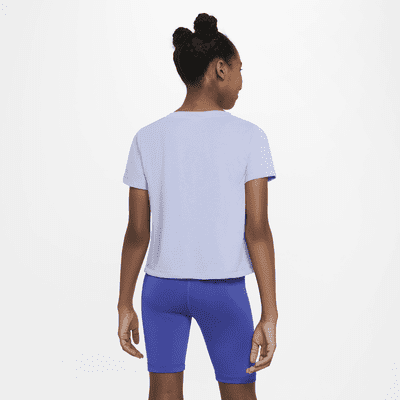 Playera de entrenamiento para niña talla grande Nike Dri-FIT Breathe