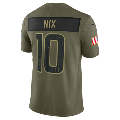 Jersey Nike Dri-FIT de la NFL Limited para hombre Bo Nix Denver Broncos Salute to Service