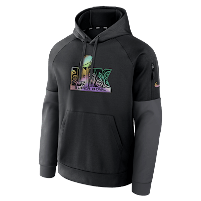 Super Bowl LIX Logo Fitness Men's Nike Therma NFL Pullover Hoodie