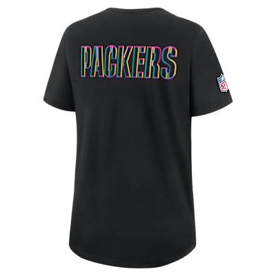 Playera Nike Dri-FIT de la NFL para mujer Green Bay Packers Crucial Catch
