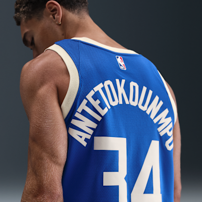 Giannis Antetokounmpo Milwaukee Bucks 2024/25 City Edition Men's Nike Dri-FIT NBA Swingman Jersey