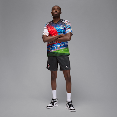 Paris Saint-Germain 2025/26 Stadium (fjärdeställ) Fotbollsshorts Jordan Dri-FIT Replica för män