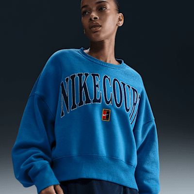 NikeCourt Phoenix Fleece Women's Over-Oversized Crew-Neck Tennis Sweatshirt