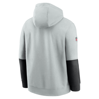 Sudadera con gorro sin cierre Nike de la NFL para hombre Las Vegas Raiders Sideline Team Issue Club