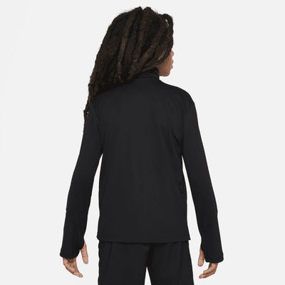 Langærmet Nike Multi Dri-FIT UV-top med 1/2-lynlås til større børn (drenge)