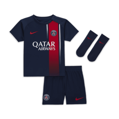 Paris Saint-Germain 2023/24 Home Baby/Toddler Nike Dri-FIT 3-Piece Kit ...