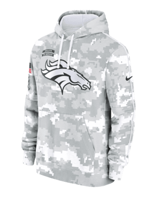 Мужское худи Denver Broncos Salute to Service Primary Edge Club Nike NFL Pullover Hoodie