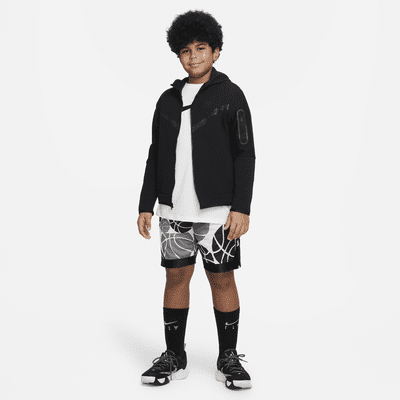 Nike Dri-FIT Elite Big Kids' (Boys') Printed Basketball Shorts ...