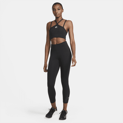 Leggings a 7/8 a vita media con inserti in mesh Nike Pro – Donna