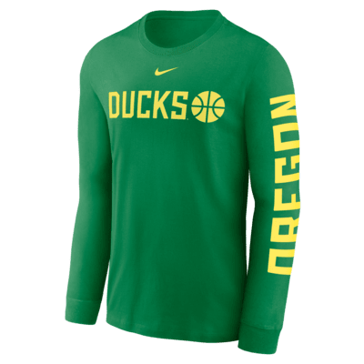 Oregon Ducks Basketball Icon Men's Nike College Long-Sleeve T-Shirt