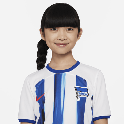 Hertha BSC 2023/24 Stadium Home Nike Dri-FIT Fußballtrikot für ältere Kinder