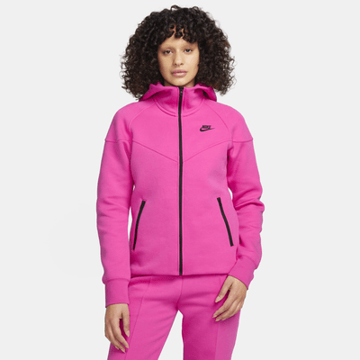 Hoodie com fecho completo Nike Sportswear Tech Fleece Windrunner para mulher