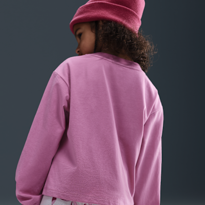 Nike Little Kids' Printed Club Long Sleeve T-Shirt and Leggings Set