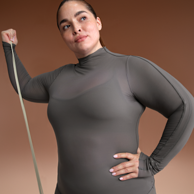 NikeSKIMS Weightless Layers Women's Mock-Neck Long-Sleeve Top