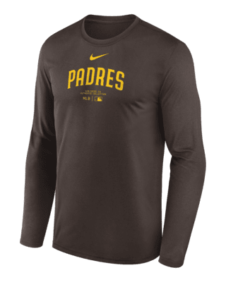 Мужская футболка San Diego Padres Authentic Collection Practice Nike Dri-FIT MLB Long-Sleeve