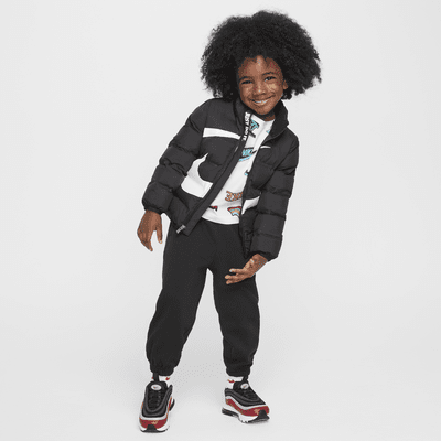 Nike Toddler Wrapped Swoosh Debossed Quilted Jacket