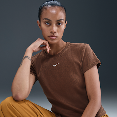 Nike Sportswear Women's Tight Ribbed Short-Sleeve T-Shirt