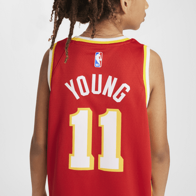 Atlanta Hawks 2023/24 Icon Edition Nike Swingman NBA-jersey voor kids