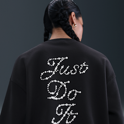 Sweat oversize à col ras-du-cou Nike Sportswear Phoenix Fleece pour Femme