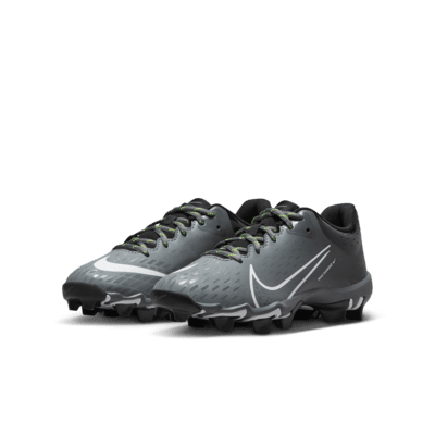 Kids' Nike Alpha Huarache 4 Keystone Molded Baseball Cleats, 3, Black