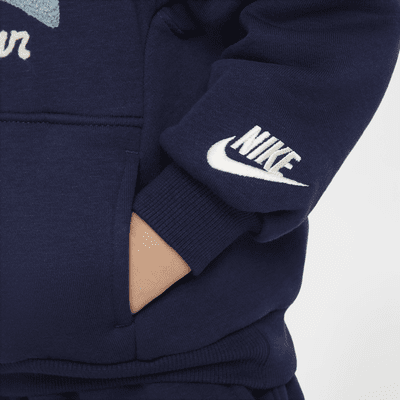 Sudadera con gorro sin cierre de tejido Fleece para infantil Nike Sportswear Powder Play