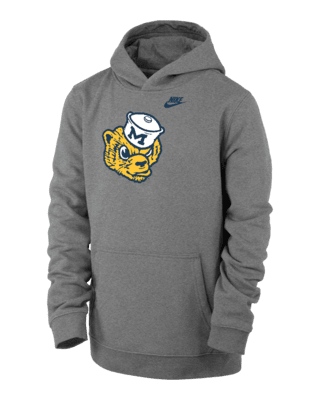 Подростковое худи Michigan Club Fleece Big Kids' (Boys') Nike College Pullover Hoodie